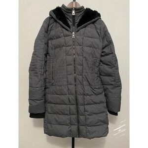 Point Zero Down Full Zip Hooded Funnel Neck Winter Coat XL Outdoor Apres Ski